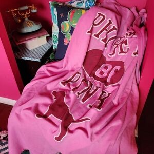 Vintage Victoria Secret Pink Stadium Blanket